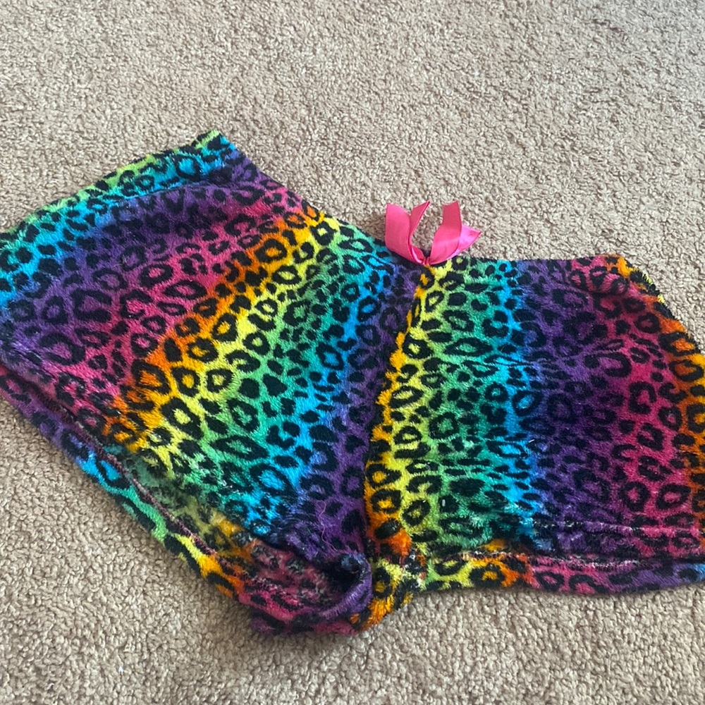 Animal print bed shorts